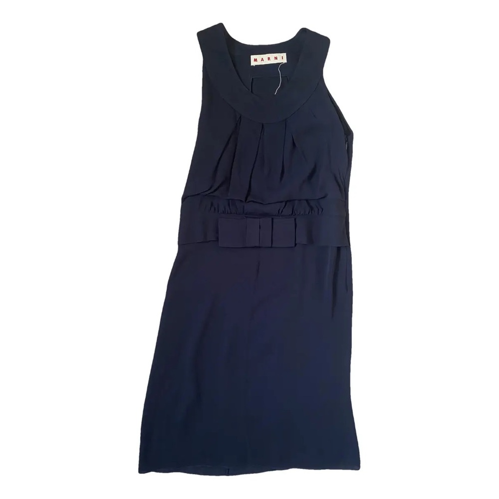 Marni Dark Blue Midi Dress